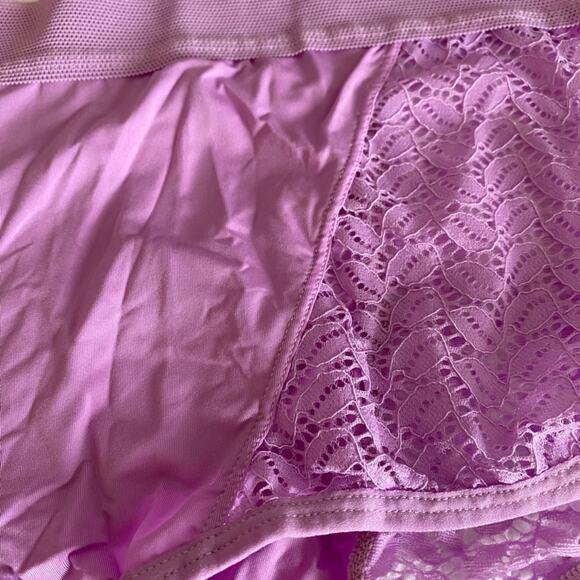 Women Within Comfort Choice New Women's Size 10 High Waist Boyleg Brief Purple - Picture 2 of 7